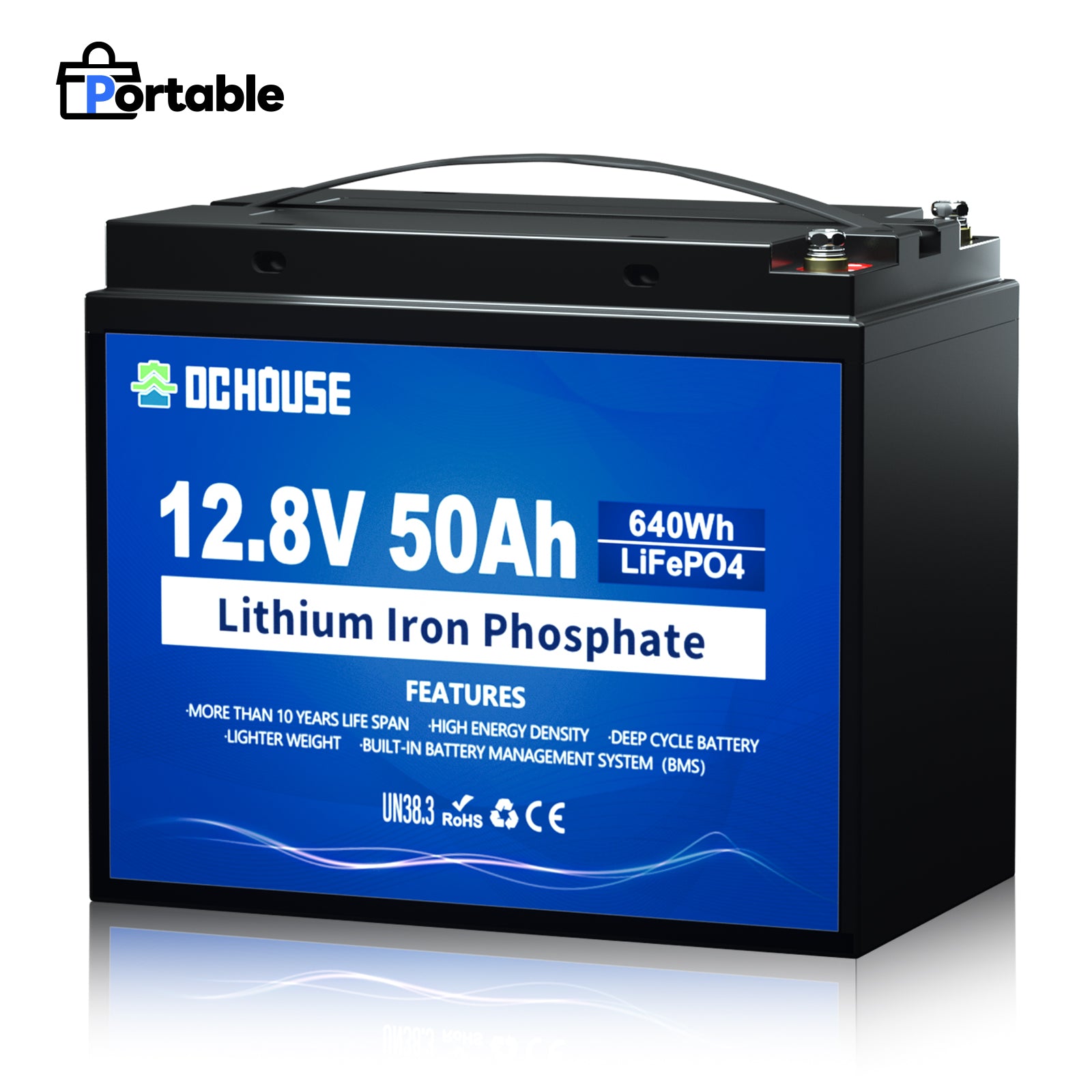 12V 50Ah Deep Cycle LiFePO4 Lithium Battery